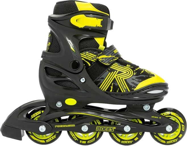 Load image into Gallery viewer, Roces Inline skates Jokey 3.0 softboot 82A zwart geel maat 34-37
