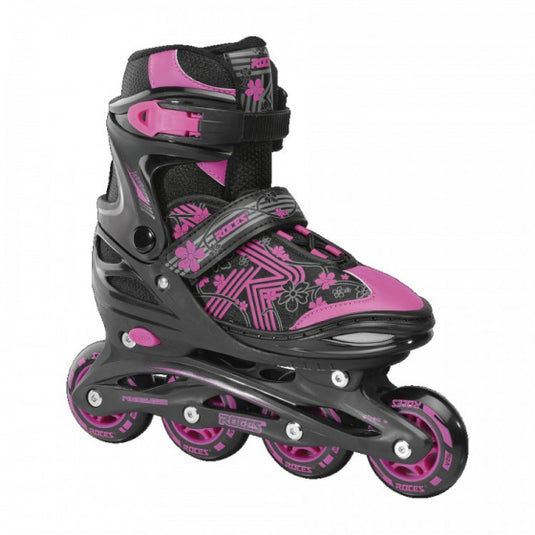 Roces Inline skates Jokey 3.0 softboot 82A zwart roze maat 34-37