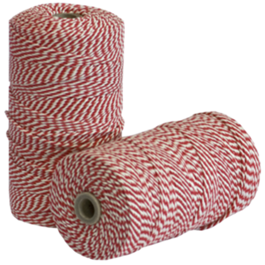 Rolladetouw 80m rood wit