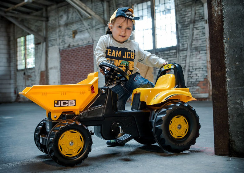 Load image into Gallery viewer, Rolly toys Traptractor RollyKid Dumper JCB junior geel
