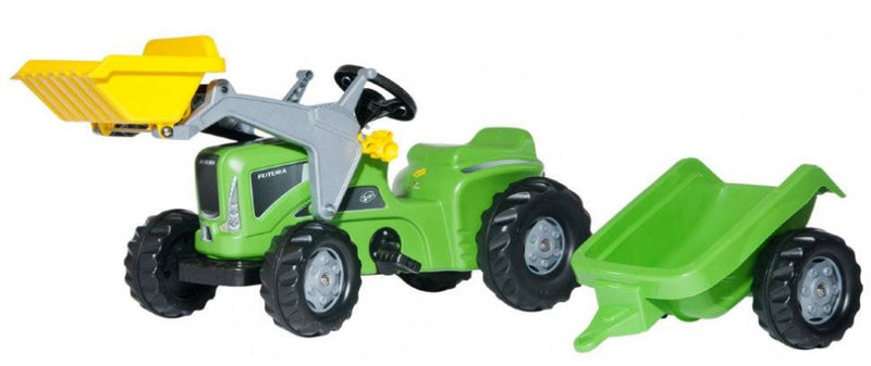 Load image into Gallery viewer, Rolly toys Traptractor RollyKiddy Futura junior groen zwart
