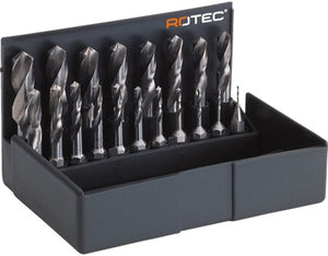 Rotec 19 dlg. cassette boor-bits 1,0-10,0x0,5 mm oplopend - 9002037