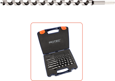 Rotec 900.1065 9-dlg. slangenborenset type '240', ø4-18 x 230 mm - 900.1065