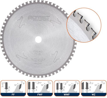 Rotec hm dry-cutter zaagblad bouwstaal, ø355x2,4x30mm z=90 wwf ln - 5560165