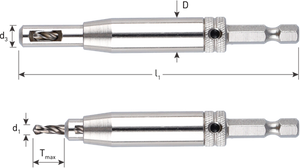 Rotec hss scharnierboor | 1 4 -bitopn. e6.3 | ø2,75 (schroef ø4-4,5) - 268.0003