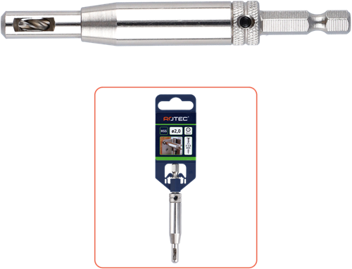 Rotec hss scharnierboor | 1 4 -bitopn. e6.3 | ø3,5 (schroef ø5-5,5) - 268.0005