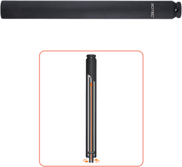 Rotec krachtdop | binnenvierkant 1 2 | extra diep | l=310 | sw 19 - 842.3019