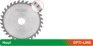 Rotec opti-line hm cirkelzaagblad voor handmachines | ø160x2,2x20 | z=48 | tf-uni - 553.0132