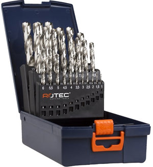 Rotec spiraalborenset '105', din338, type n, 25-dlg, ø1-13 abs - 900.0026k - 900.0026k