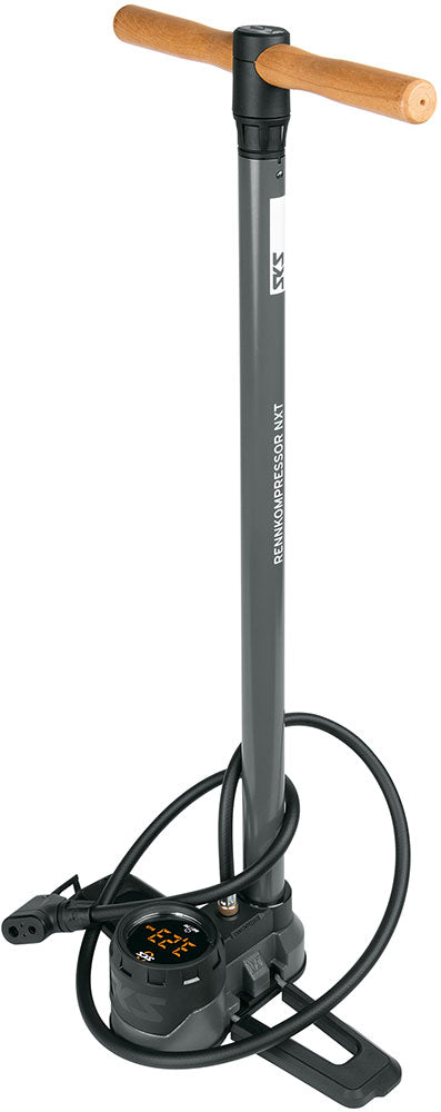Sks vloerpomp rennkompressor nxt digi 16bar grijs