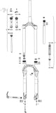 Rockshox verende voorvork judy gold rl susp.fork rs judy gold rl 120mm black