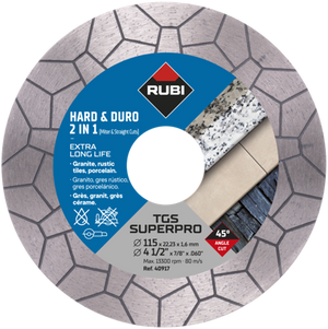 Rubi diamantschijf 125 mm tgs superpro 125 x 22,2 mm (verstek)