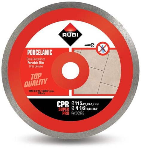 Rubi cpr 115 superpro diamantzaagblad | doorlopende diamant kroon - 30972