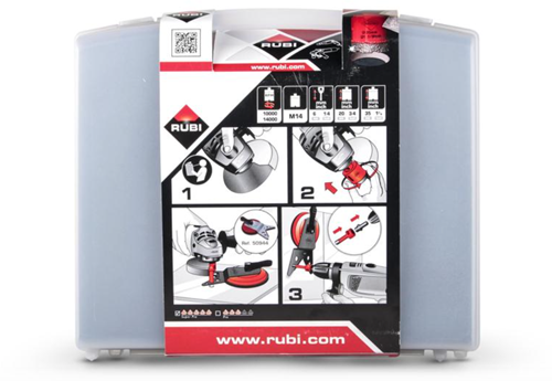 Afbeelding laden in galerijviewer, Rubi kit met tcr zaagblad en drygres boren | incl. koffer - 68923
