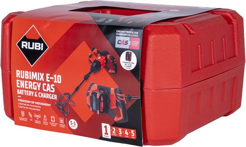 ギャラリービューアに画像をロードする, Rubi mix e-10 energy cas | 18 v | incl. 1x 5.2ah accu + lader | in koffer - 26570
