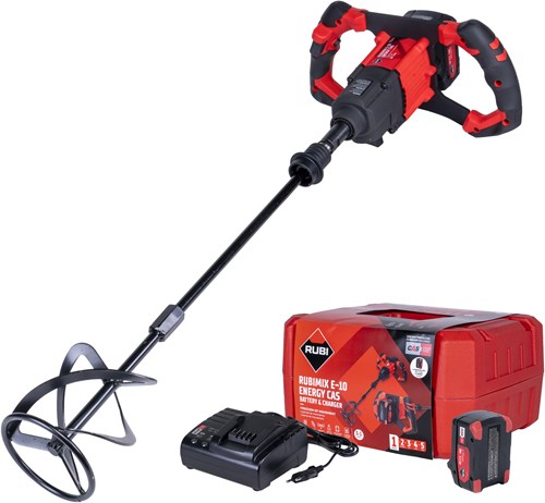 ギャラリービューアに画像をロードする, Rubi mix e-10 energy cas | 18 v | incl. 1x 5.2ah accu + lader | in koffer - 26570
