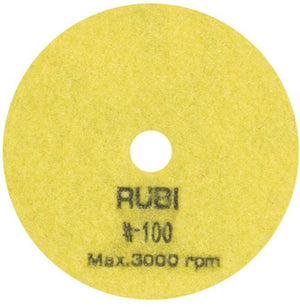 Rubi schuur- en polijstpad | ø100 mm | korrel #100 - 62971