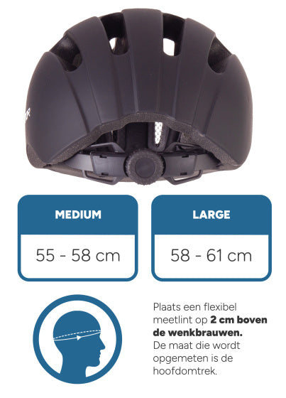 Load image into Gallery viewer, Rucanor City Flow Fietshelm Verstelbaar Zwart Maat 55-58 cm (M)
