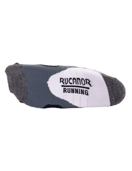 Load image into Gallery viewer, Rucanor Hardloopsokken kort 2-pack wit grijs maat 43-46
