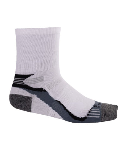 Load image into Gallery viewer, Rucanor Hardloopsokken lang 2-pack wit grijs maat 39-42
