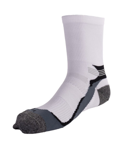 Rucanor Hardloopsokken lang 2-pack wit grijs maat 35-38
