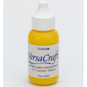 Tsukineko • versacraft reinker navulling inkt lemon yellow