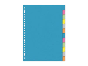 Kangaro tabblad a4 blanco karton 220gr assorti 23-gaats 12-delig