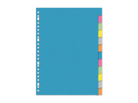 Kangaro tabblad a4 blanco karton 220gr assorti 23-gaats 12-delig