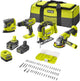 Ryobi r18ck4f-252s | one+ 18v accu 4-delig combo kit | incl. 1x5.0ah + 1x2.0 ah accu en lader - 5133004771