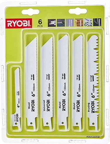 Ryobi rak06rb | 6-delig reciprozaagbladen - 5132002547 - 5132002547