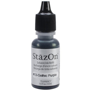 Tsukineko • stazon reinker navulling inkt gothic purple