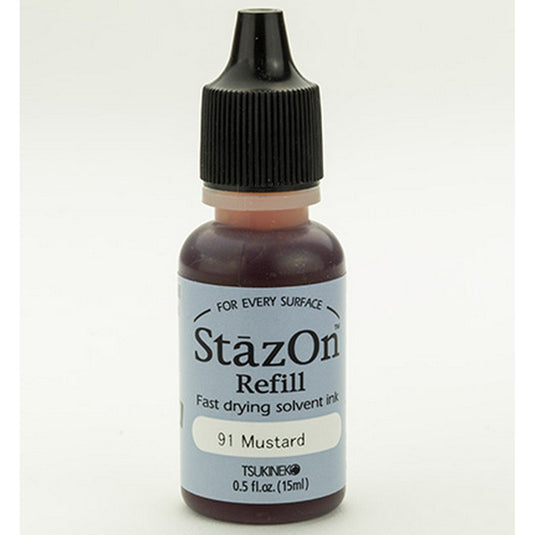 Tsukineko • stazon reinker navulling inkt mustard