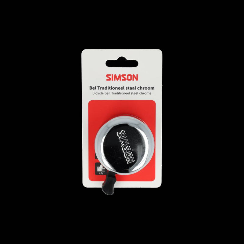 Afbeelding laden in galerijviewer, Simson bel traditioneel chroom staal
