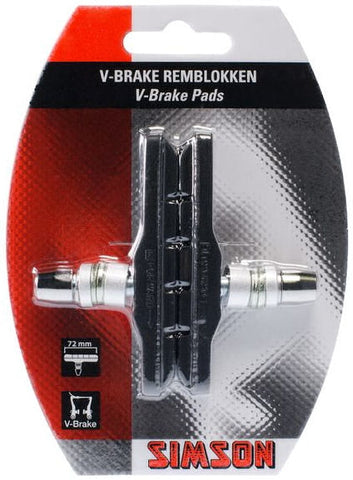 Remblokken Simson v-brake 72 mm