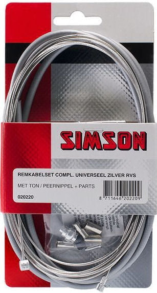 Remkabel Simson grijs compleet uni