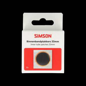Simson binnenbandpleisters 33mm 8st