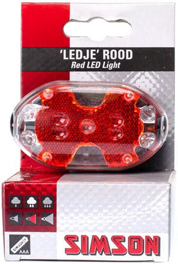 Load image into Gallery viewer, Simson led achterlicht rood
