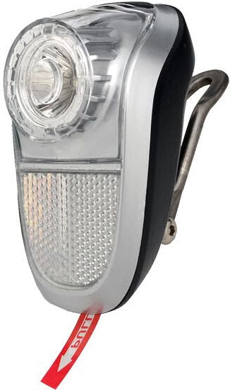 Load image into Gallery viewer, Simson voorvorkkoplamp LED zwart incl.batterijen op kaart
