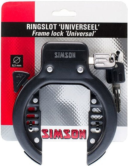 Slot Simson ringslot universeel zwart