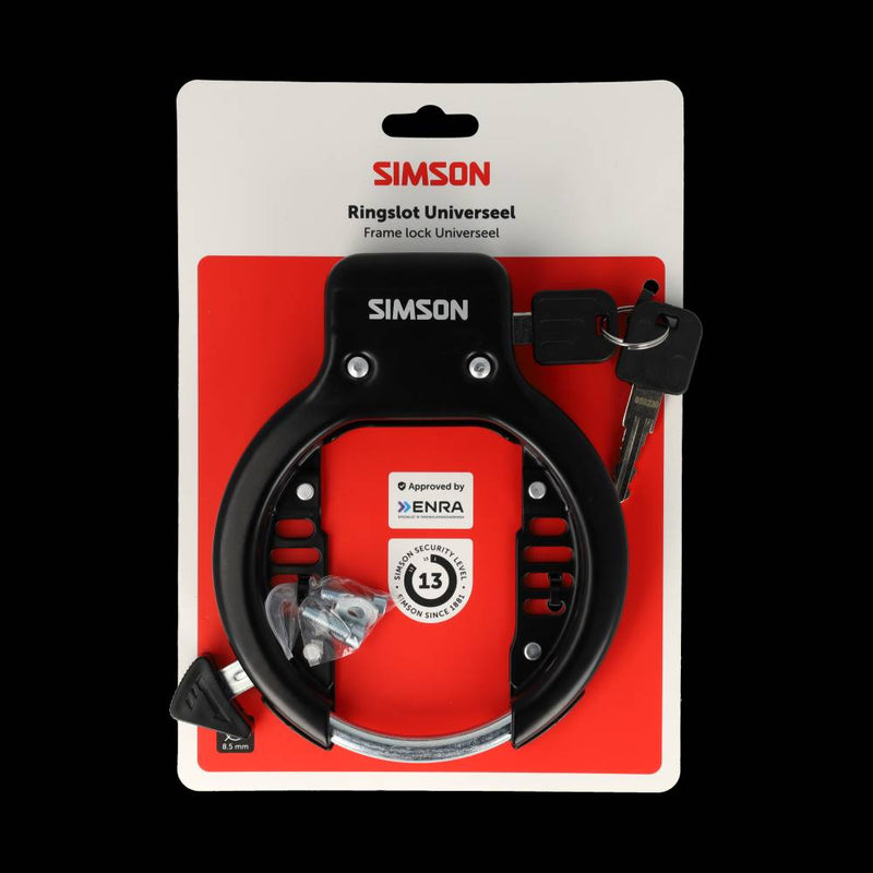 ギャラリービューアに画像をロードする, Simson universeel ringslot - brede opening - inclusief 2 sleutels - geschikt voor brede spatborden
