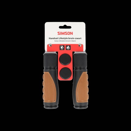 Simson handvatset lifestyle middenbruin zwart