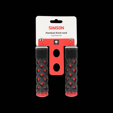 Simson handvatset kinder rood zwart