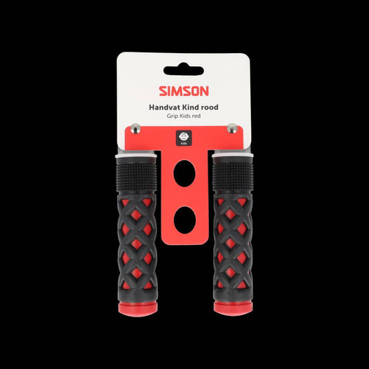 Simson handvatten kinder rood-zwart