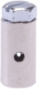 Load image into Gallery viewer, schroefnippels 15 x 8 mm zilver 2 stuks

