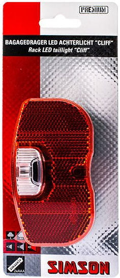 Load image into Gallery viewer, Simson batterij bagagedrager achterlicht cliff 1 led on of
