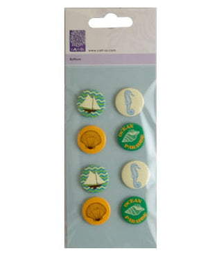 Kaisercraft • cart-us buttons ocean paradise