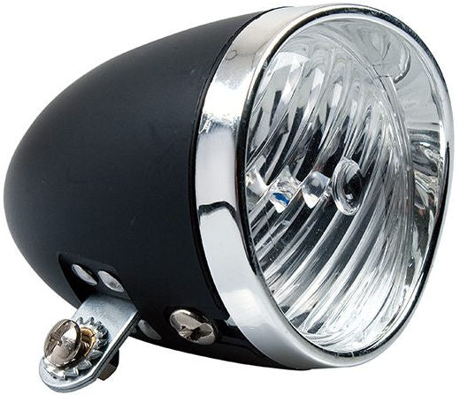 Simson Classic led koplamp, zwart Batterij