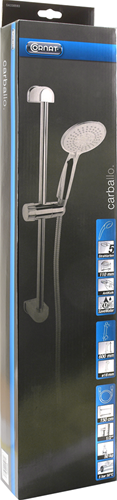 Cornat doucheset carballo 5s chroom-wit - sa330593