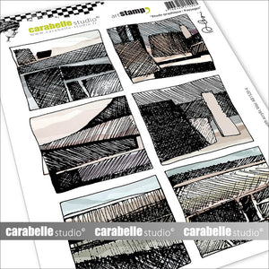 Carabelle studio • cling stamp a5 etude graphique paysages