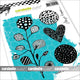Carabelle studio • cling stamp a6 colorful life